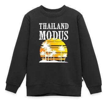Mode Thaïlande - Sweat Premium enfant bio - noir - Devant - AI Model Kid Female (0cm)