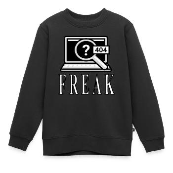Computer Geek Computer Game Computer Specialisist PC - Kids Premium Organic Sweatshirt - black - Front - AI Model Kid Female (0cm)