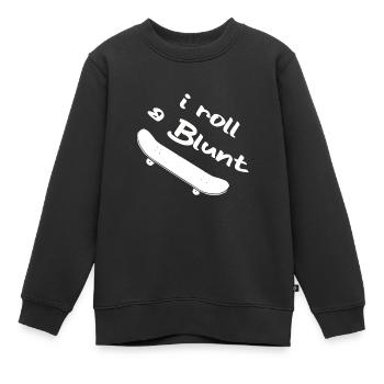 Skater Skateboard Cadeau Halfpipe Sk8 Ollie - Sweat Premium enfant bio - noir - Devant - AI Model Kid Female (0cm)