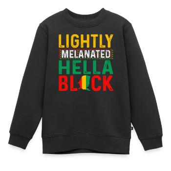 Black History Month Black History American - Kinder Premium Organic Sweatshirt - Schwarz - Vorne - AI Model Kid Female (0cm)