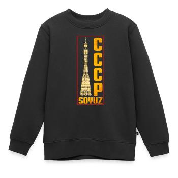 Soyouz - Missile soviétique - Sweat Premium enfant bio - noir - Devant - AI Model Kid Female (0cm)