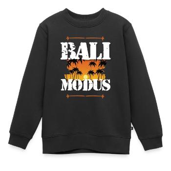 Bali Mode - Sweat Premium enfant bio - noir - Devant - AI Model Kid Female (0cm)