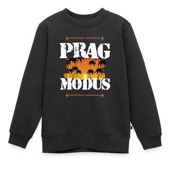 Prag Modus - Kinder Premium Organic Sweatshirt - Schwarz - Vorne - AI Model Kid Female (0cm)
