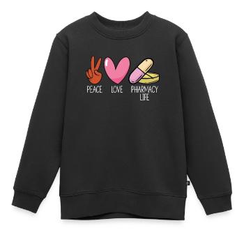 Technicien en pharmacie Cadeau de technicien en pharmacie - Sweat Premium enfant bio - noir - Devant - AI Model Kid Female (0cm)