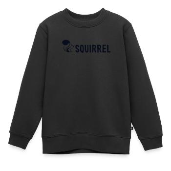 Squirrel Fuchshörnchen Grauhörnchen Squirrel - Kinder Premium Organic Sweatshirt - Schwarz - Vorne - AI Model Kid Female (0cm)