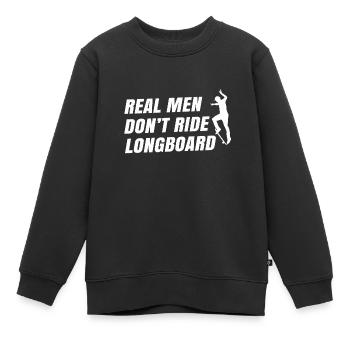 Skateboard Tshirt Skater Sk8 Sk8er Halfpipe Flip - Sweat Premium enfant bio - noir - Devant - AI Model Kid Female (0cm)