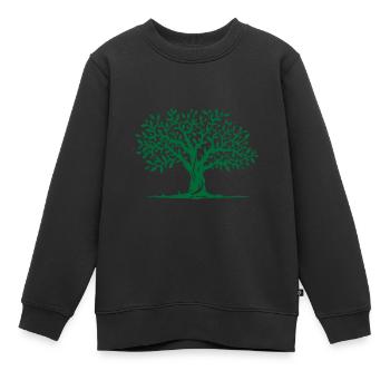 Arbre - Sweat Premium enfant bio - noir - Devant - AI Model Kid Female (0cm)