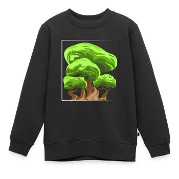 Arbre - Sweat Premium enfant bio - noir - Devant - AI Model Kid Female (0cm)