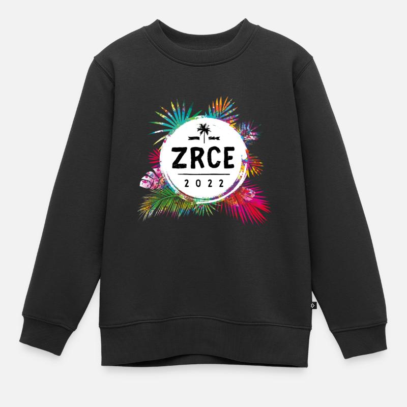 Zrce 2022 Bunt - Kinder Premium Organic Sweatshirt - Schwarz