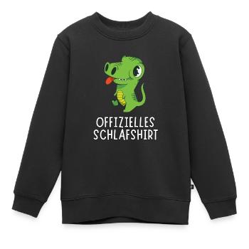 Offizielles Schlafshirt - Süßer Baby Aligator - Kinder Premium Organic Sweatshirt - Schwarz - Vorne - AI Model Kid Female (0cm)