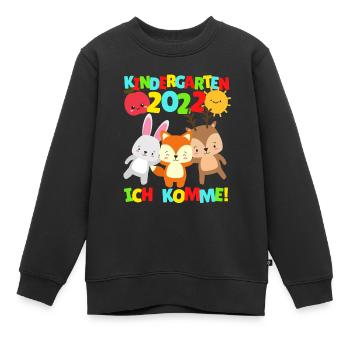 Maternelle Je viens Enfant de maternelle 2022 - Sweat Premium enfant bio - noir - Devant - AI Model Kid Female (0cm)