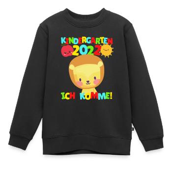 Kindergarten I'm coming Leo Kindergarten child 2022 - Kids Premium Organic Sweatshirt - black - Front - AI Model Kid Female (0cm)