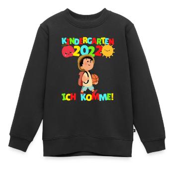 Maternelle Je viens Jeune enfant de maternelle 2022 - Sweat Premium enfant bio - noir - Devant - AI Model Kid Female (0cm)