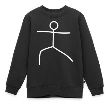 Yoga Figur - Kinder Premium Organic Sweatshirt - Schwarz - Vorne - AI Model Kid Female (0cm)