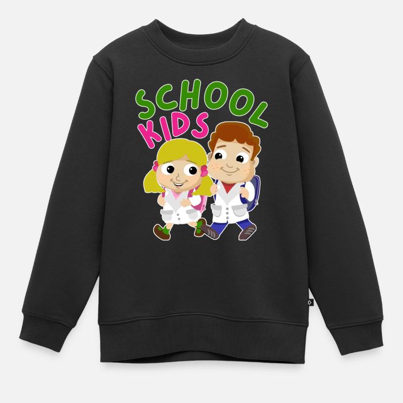 Schulkind Schulanfang Einschulung - Kinder Premium Organic Sweatshirt - Schwarz