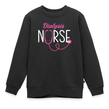 Krankenschwester Pfleger Krankenpfleger - Kinder Premium Organic Sweatshirt - Schwarz - Vorne - AI Model Kid Female (0cm)