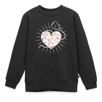 Krankenschwester Pfleger Krankenpfleger - Kinder Premium Organic Sweatshirt - Schwarz - Vorne - AI Model Kid Female (0cm)