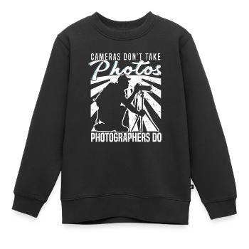 Les appareils photo ne prennent pas de photos Photographes - Sweat Premium enfant bio - noir - Devant - AI Model Kid Female (0cm)