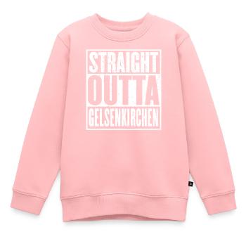 Straight Outta Gelsenkirchen Vintage - Sweat Premium enfant bio - rose - Devant - AI Model Kid Female (0cm)