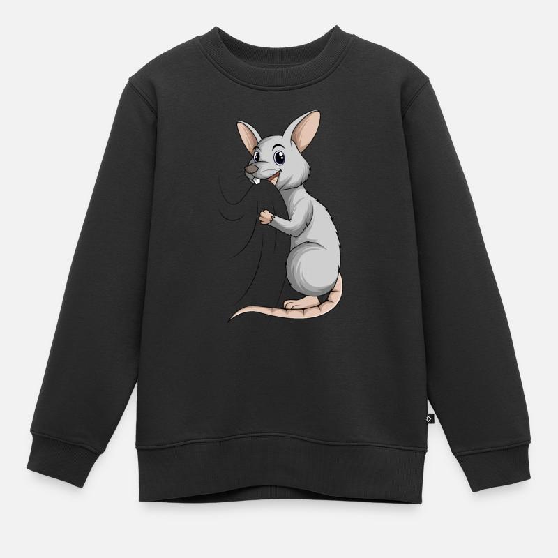 Ratten - Kinder Premium Organic Sweatshirt - Schwarz