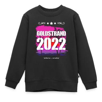 Goldstrand 2022 - Kinder Premium Organic Sweatshirt - Schwarz - Vorne - AI Model Kid Female (0cm)