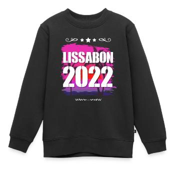 Lissabon 2022 - Kinder Premium Organic Sweatshirt - Schwarz - Vorne - AI Model Kid Female (0cm)
