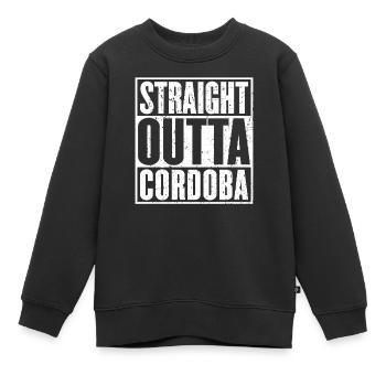 Straight Outta Córdoba Vintage - Sweat Premium enfant bio - noir - Devant - AI Model Kid Female (0cm)