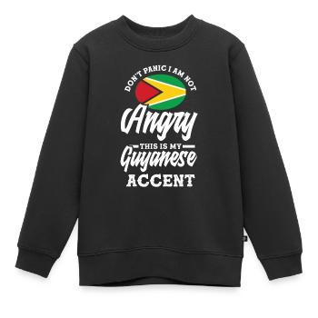 Lustiges Geschenk Zum Guyanischen Erbe - Kinder Premium Organic Sweatshirt - Schwarz - Vorne - AI Model Kid Female (0cm)