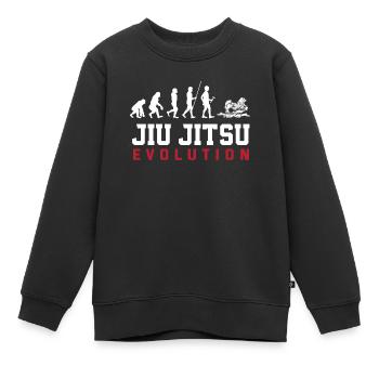 Jiu Jitsu Jiu Jitsu Jiu Jitsu - Sweat Premium enfant bio - noir - Devant - AI Model Kid Female (0cm)