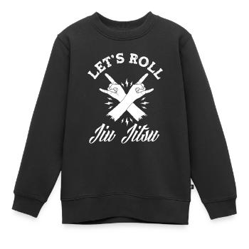 Jiu Jitsu Jiu Jitsu Jiu Jitsu - Sweat Premium enfant bio - noir - Devant - AI Model Kid Female (0cm)