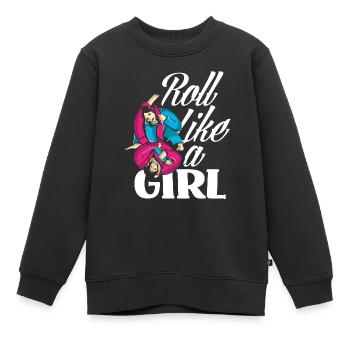 Jiu Jitsu Jiu Jitsu Jiu Jitsu - Sweat Premium enfant bio - noir - Devant - AI Model Kid Female (0cm)