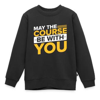 Paratriathlon - Möge Die Strecke Mit Dir Sein - Kinder Premium Organic Sweatshirt - Schwarz - Vorne - AI Model Kid Female (0cm)