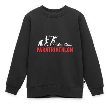 Evolution Paratriathlon Für Triathleten - Kinder Premium Organic Sweatshirt - Schwarz - Vorne - AI Model Kid Female (0cm)