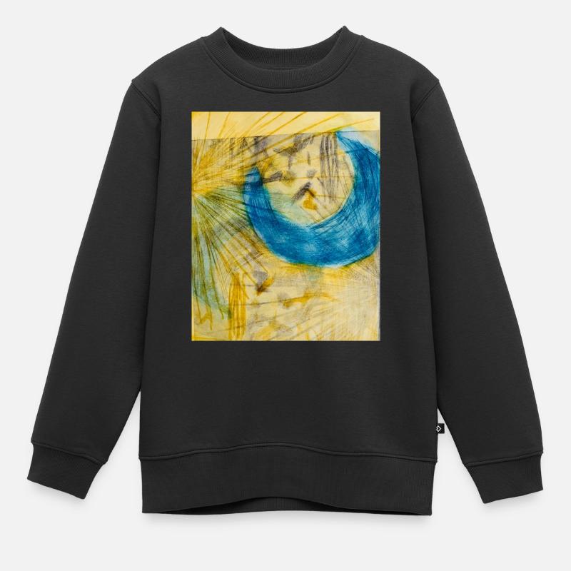 Art abstrait - Sweat Premium enfant bio - noir