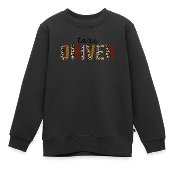 Préparateur de déclarations de revenus Leopard Print Drôle - Sweat Premium enfant bio - noir - Devant - AI Model Kid Female (0cm)