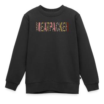 Conditionneur de viande - Sweat Premium enfant bio - noir - Devant - AI Model Kid Female (0cm)