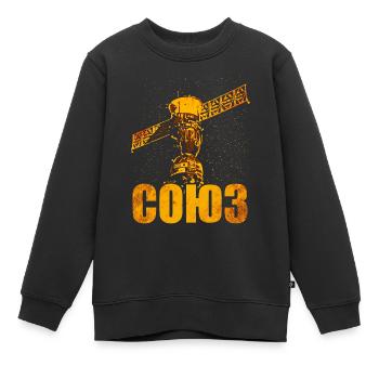 Soyouz Spacecraft Union soviétique - Sweat Premium enfant bio - noir - Devant - AI Model Kid Female (0cm)