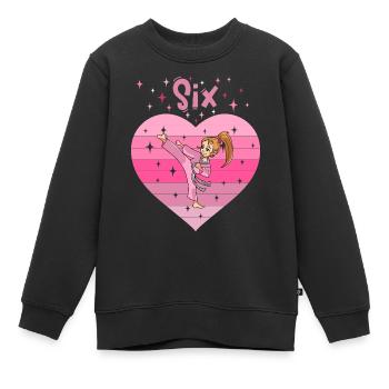 6. Geburtstag Tochter Mädchen Kampfsport Judo - Kinder Premium Organic Sweatshirt - Schwarz - Vorne - AI Model Kid Female (0cm)