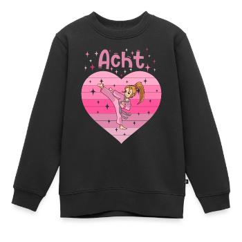 8. Geburtstag Tochter Mädchen Kampfsport Judo - Kinder Premium Organic Sweatshirt - Schwarz - Vorne - AI Model Kid Female (0cm)
