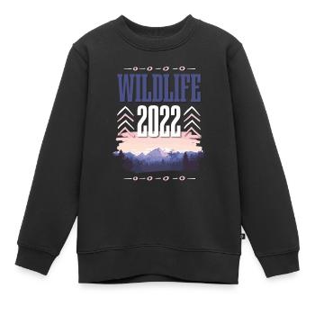 Faune 2022 - Sweat Premium enfant bio - noir - Devant - AI Model Kid Female (0cm)