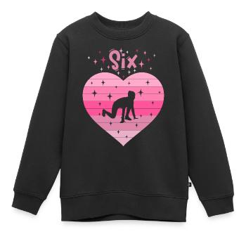 6. Geburtstag Tochter Mädchen Leichtathletik - Kinder Premium Organic Sweatshirt - Schwarz - Vorne - AI Model Kid Female (0cm)