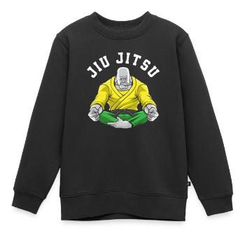 Jiu Jitsu Jiu Jitsu Jiu Jitsu - Sweat Premium enfant bio - noir - Devant - AI Model Kid Female (0cm)