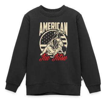Jiu Jitsu Jiu Jitsu Jiu Jitsu - Sweat Premium enfant bio - noir - Devant - AI Model Kid Female (0cm)