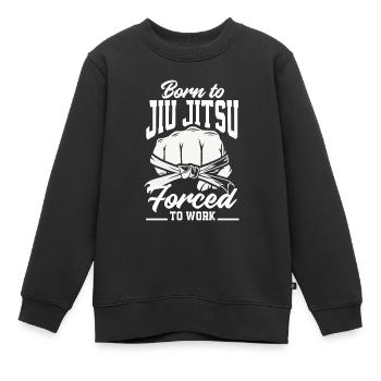Jiu Jitsu Jiu Jitsu Jiu Jitsu - Sweat Premium enfant bio - noir - Devant - AI Model Kid Female (0cm)