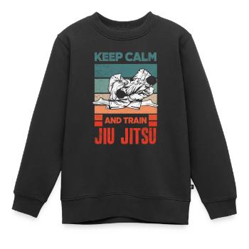 Jiu Jitsu Jiu Jitsu Jiu Jitsu - Sweat Premium enfant bio - noir - Devant - AI Model Kid Female (0cm)