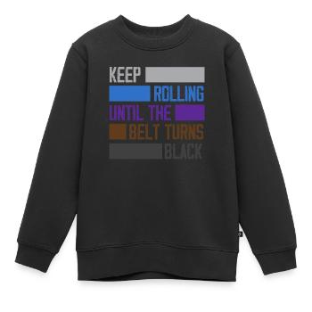 Jiu Jitsu Jiu Jitsu Jiu Jitsu - Sweat Premium enfant bio - noir - Devant - AI Model Kid Female (0cm)