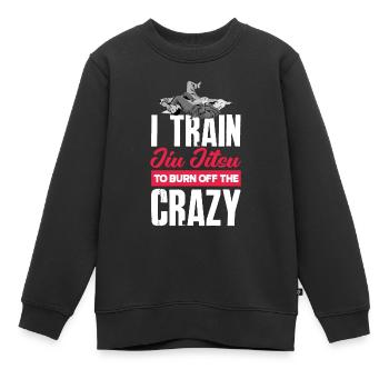 Jiu Jitsu Jiu Jitsu Jiu Jitsu - Sweat Premium enfant bio - noir - Devant - AI Model Kid Female (0cm)
