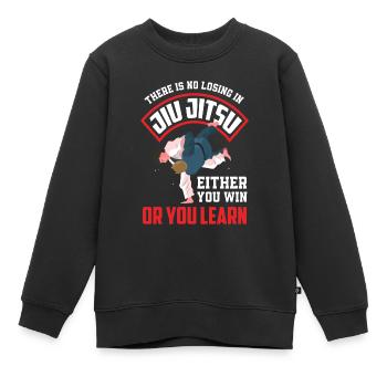 Jiu Jitsu Jiu Jitsu Jiu Jitsu - Sweat Premium enfant bio - noir - Devant - AI Model Kid Female (0cm)