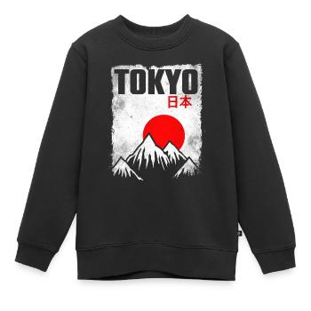 Tokio Japan - Kinder Premium Organic Sweatshirt - Schwarz - Vorne - AI Model Kid Female (0cm)