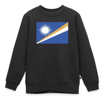 Pays officiel des Îles Marshall Flag Islanders - Sweat Premium enfant bio - noir - Devant - AI Model Kid Female (0cm)
